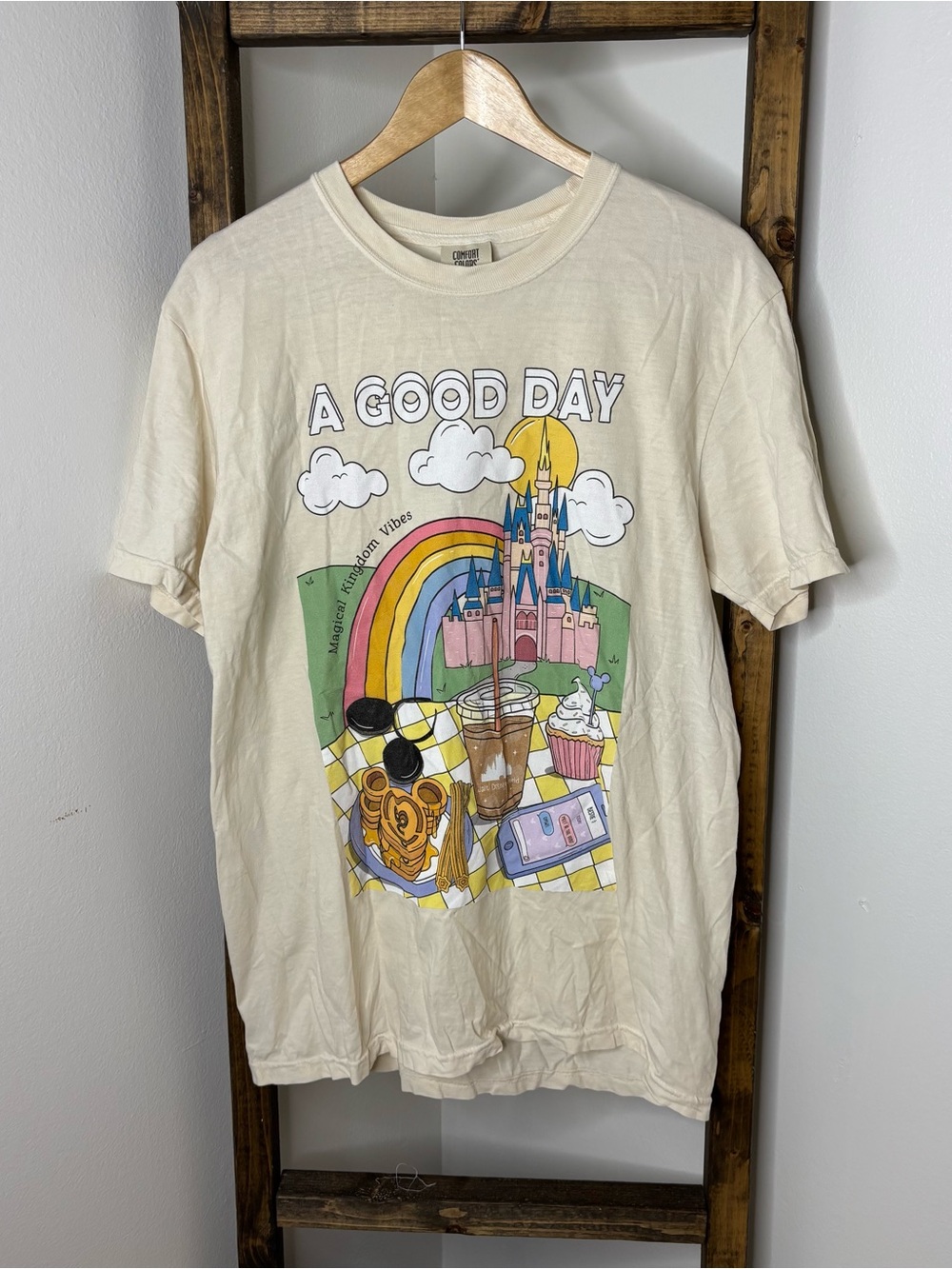 Comfort Colors WDW Best Day Ever Graphic T Shirt Size M